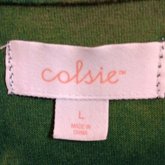 Aspen Ski Club Midriff Tshirt Women's Size Large Color: Green Brand: Colsie - Picture 3 of 7